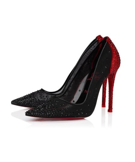 Christian Louboutin Degrastrass Red Carpet Pumps Black For Women 100mm 1250540J686