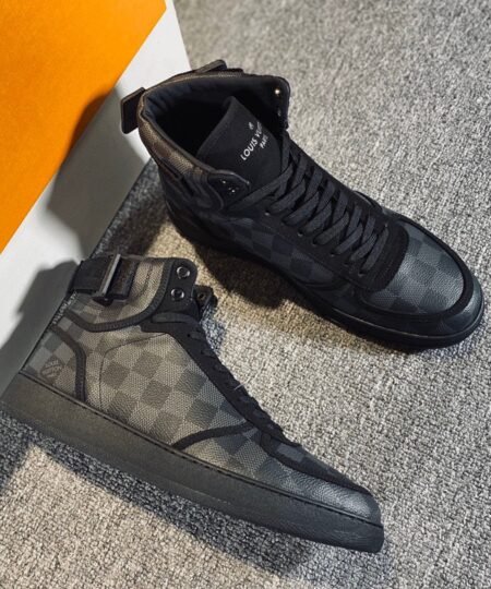Louis Vuitton Rivoli Sneaker Boot Black For Men LV
