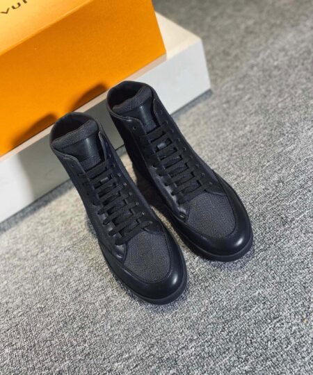 Louis Vuittion Monogram Tapestry Denim Black For Men LV