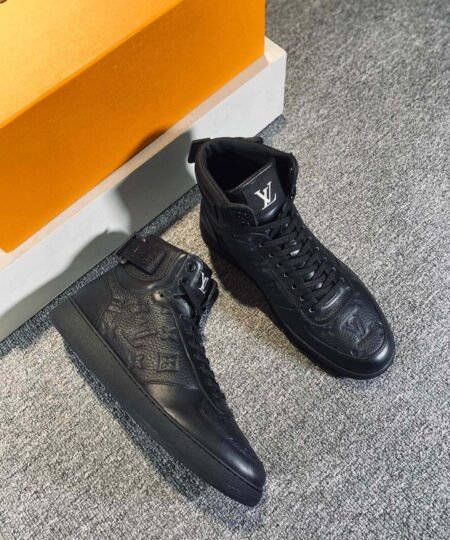 Louis Vuitton Rivoli Sneaker Boot Black For Men LV