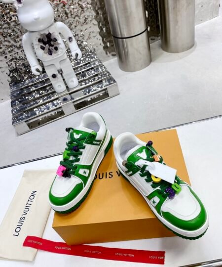 Louis Vuitton LV Trainer Sneaker Green For Men LV