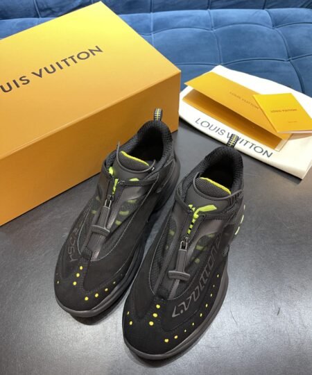 Louis Vuittion Millenium Sneaker Black For Men LV 1A9IE3