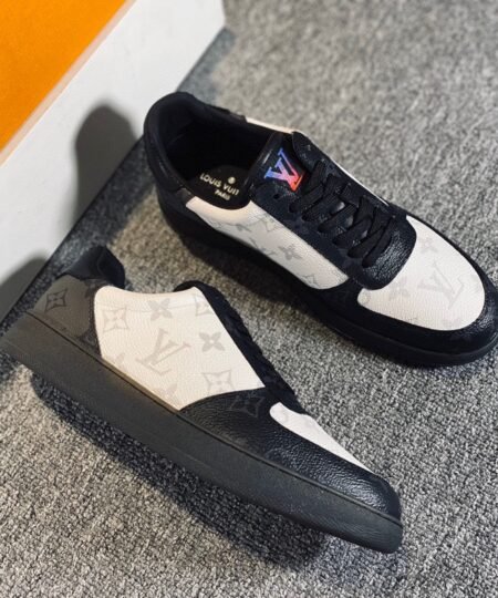 Louis Vuitton Rivoli Sneaker Black And White For Men LV