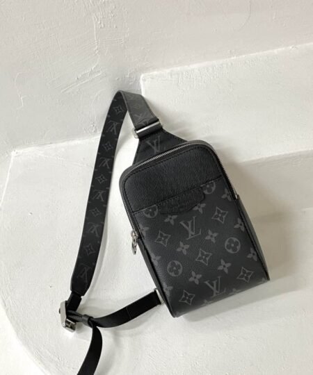 Louis Vuitton Outdoor Slingbag Taigarama Noir Black For Men, Men's Bags, Crossbody Bags 8.3in/21cm LV M30741
