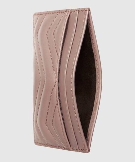 Alternative view of Gucci GG Marmont Card Case Dusty Pink For Women 4in/10cm 443127 DTD1T 5729