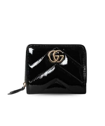 Gucci GG Marmont Mini Wallet Black For Women 4.3in/11cm 795520 AADQB 1000