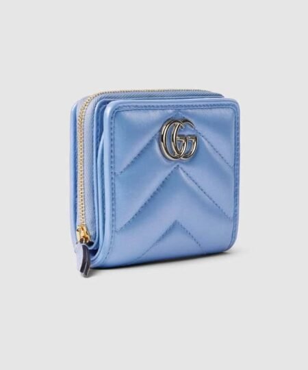 Alternative view of Gucci GG Marmont Mini Wallet Light Blue For Women 4.3in/11cm 795520 AADU1 4322