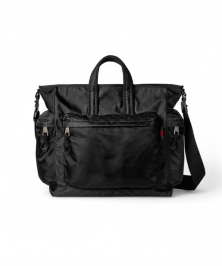 Gucci Large GG Tote Bag Black For Men 15in/38cm ‎‎818962 FAEEE 1062
