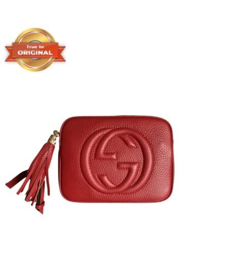 [True-to-ORIGINAL] Gucci Soho Small Disco Bag Red For Women 8in/21cm GG 308364