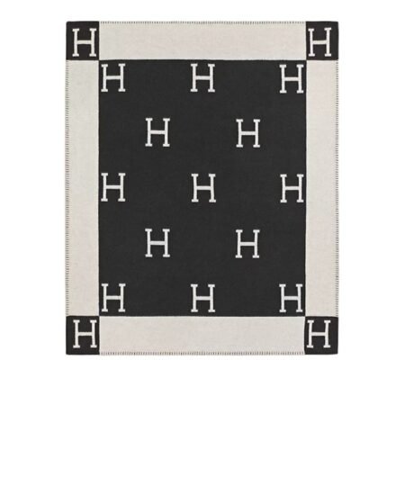 Hermes Avalon Throw Blanket Gris Foncé 135cm/53in – H102668M 53