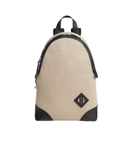 Hermes Hermès Allback Backpack Bag Ficelle/Noir For Men 30cm/11.8in – H083582CKAA