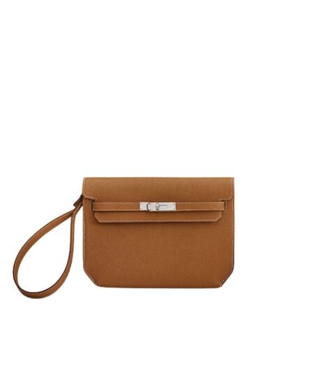 Hermes Garden Kelly Depeches 25 Pouch Gold For Men 25.4cm/10in – H078401CK37
