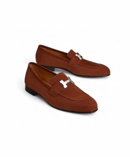 Hermes Paris Loafer Orange For Men H201491ZA20390