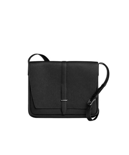 Hermes Steve Light Messenger Bag Noir For Men 36.1cm/14.2in – H074774CK89