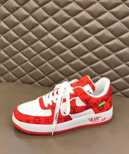Alternative view of Louis Vuitton And Nike “Air Force 1” By Virgil Abloh White/Comet Red For Men, Men's Shoes 1A9VA9
