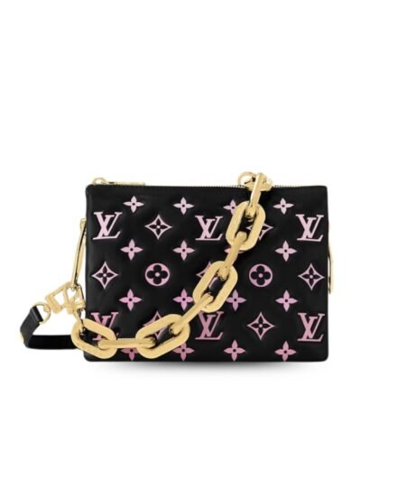 Louis Vuitton Coussin BB Handbag Black/Pink For Women 8.3in/21cm M12159