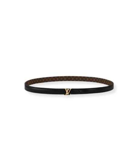 Louis Vuitton LV Mini 15mm Reversible Belt Black For Women M8869W