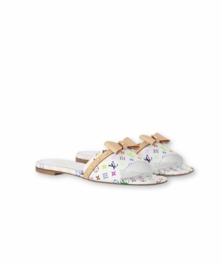 Louis Vuitton LV x TM 6AM Flat Mule White For Women 1AGZUV