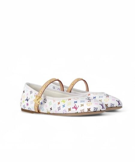 Alternative view of Louis Vuitton LV x TM Romy Flat Ballerina White For Women 1AGVFM