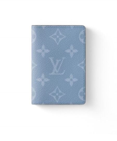 Louis Vuitton Pocket Organizer Sky Blue For Men 3in/7.5cm M14112