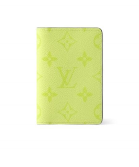 Louis Vuitton Pocket Organizer Lemon Yellow For Men 3in/7.5cm M14113
