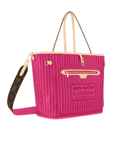 Alternative view of Louis Vuitton Neverfull Bandouliere Inside Out MM Rose For Women 31cm/12.2in - M12257
