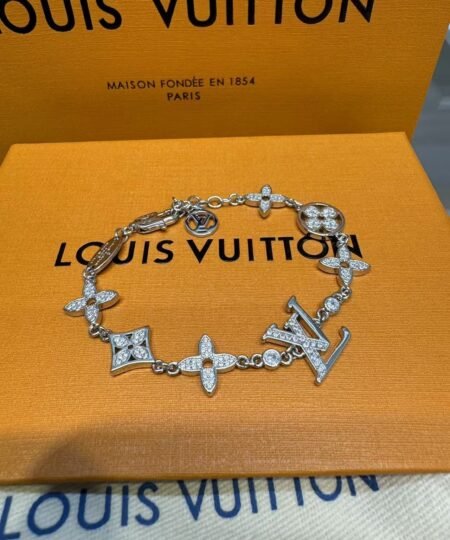 Louis Vuitton Pearls Bracelet Black For Men 20.5cm/8.1in – M1391A