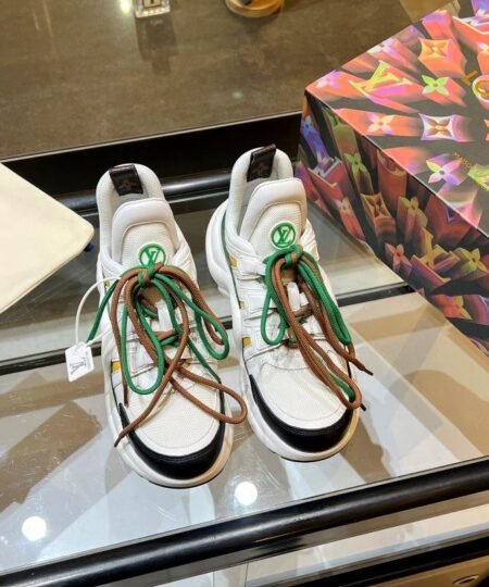 Louis Vuitton Women’s LV Archlight Sneaker White And Green For Women LV