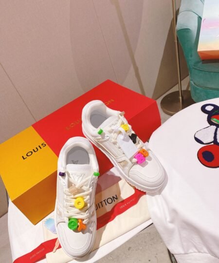 Louis Vuitton Women’s LV Trainer Sneaker White For Women LV