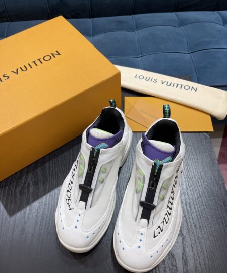Louis Vuittion Millenium Sneaker White And Purple For Men LV