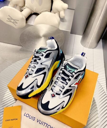 Louis Vuittion LV Runner Tatic Sneaker Yellow And White For Men LV