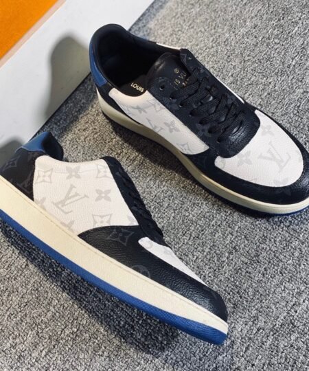 Louis Vuitton Rivoli Sneaker Black And White For Men LV
