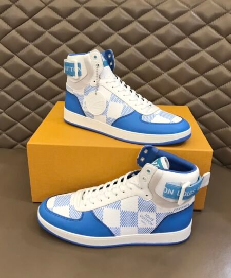 Louis Vuittion Rivoli Sneaker Boot Blue For Men LV 1AA0D6