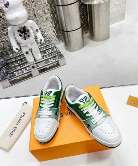 Louis Vuitton Women’s LV Trainers Green For Women LV