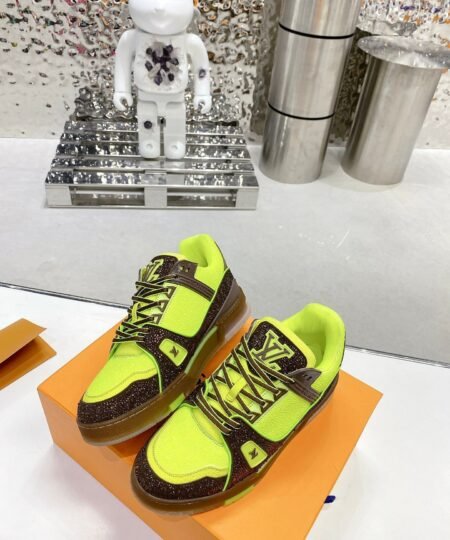 Louis Vuitton Women’s LV Trainers Yellow For Women LV