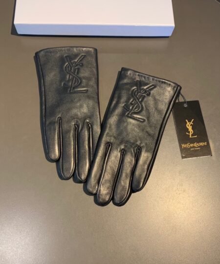 Saint Laurent Gloves In Black