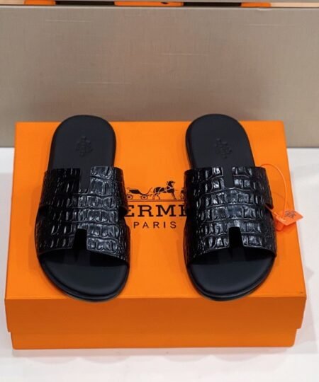 Hermes Izmir Sandal Black For Men