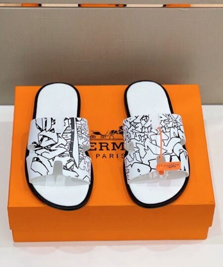 Hermes Izmir Sandal White For Men H221817ZH11400
