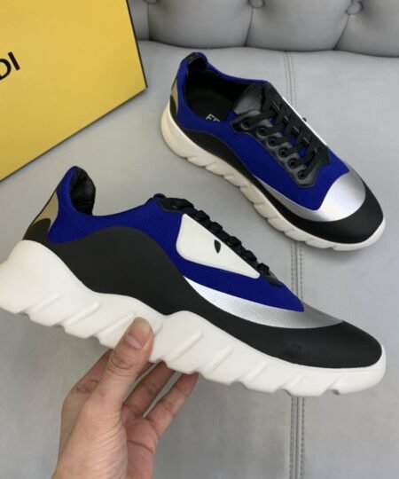 Alternative view of Fendi Force Low Tops Sneakers Blue/Grey For Men