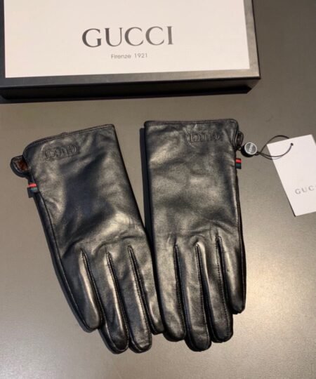 Gucci Gloves With Signature Double G Motif In Black