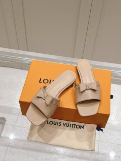 Louis Vuitton Flat Beige For Women