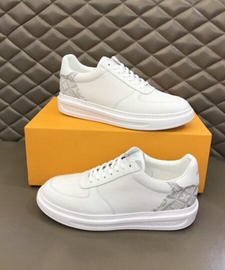 Louis Vuitton Rivoli Sneaker Monogram Metallic Canvas White For Men LV