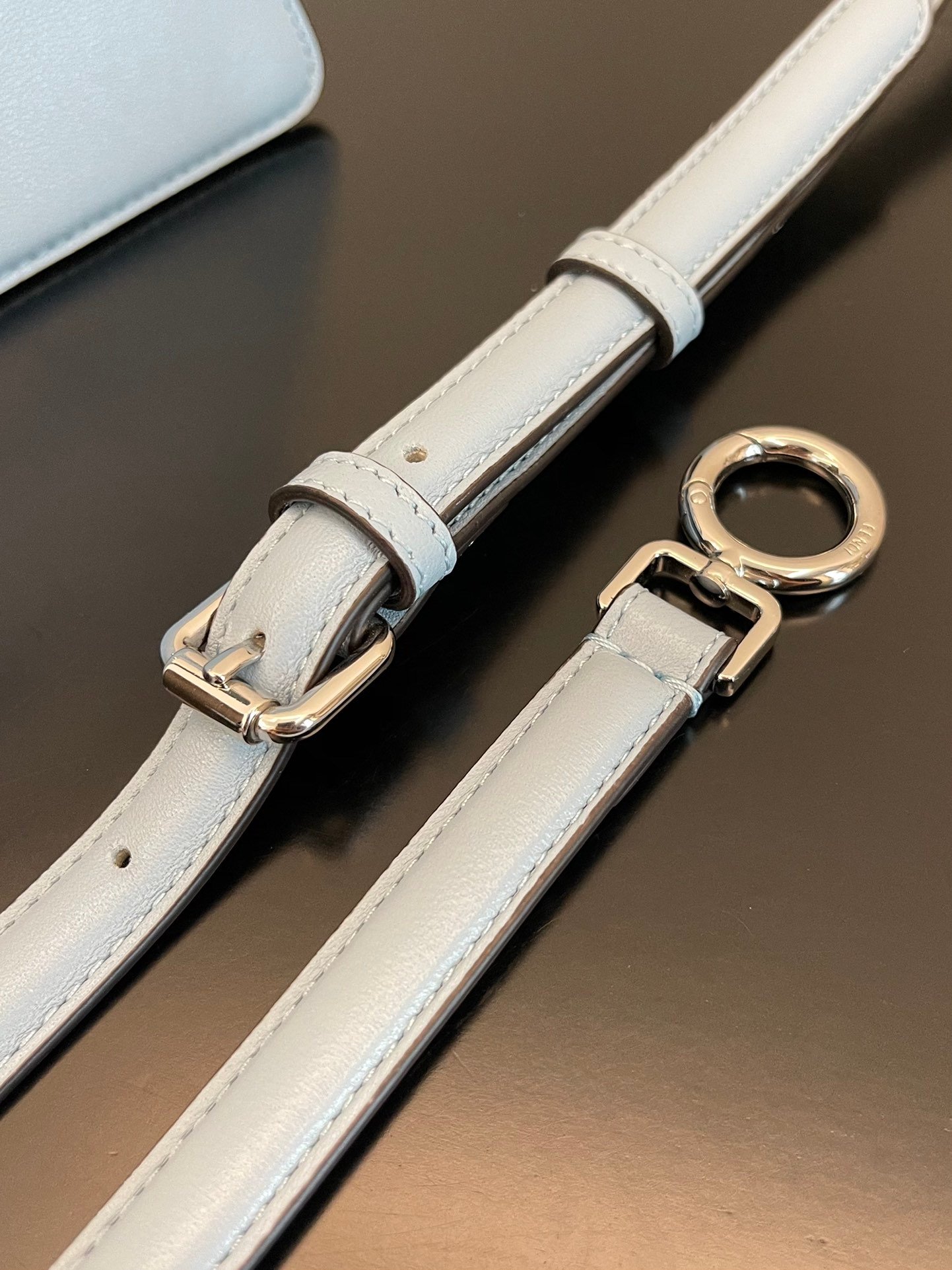 Fendi Peekaboo ISeeU Petite Light Blue Small Bag For Woman 20cm/8in - Image 3