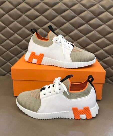 Hermes Depart Sneaker White/Light Grey For Men