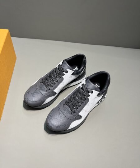 Louis Vuitton Run Away Sneaker Monogram Canvas Black/White/Grey For Men LV