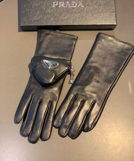 Prada Nappa Gloves In Black