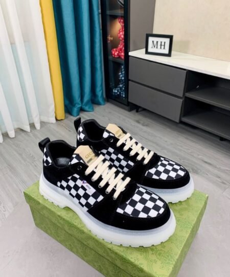 Gucci Men’s Sneaker Caro Black And White For Men