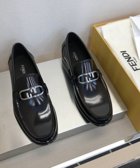 Fendi Force Black Loafers For Men