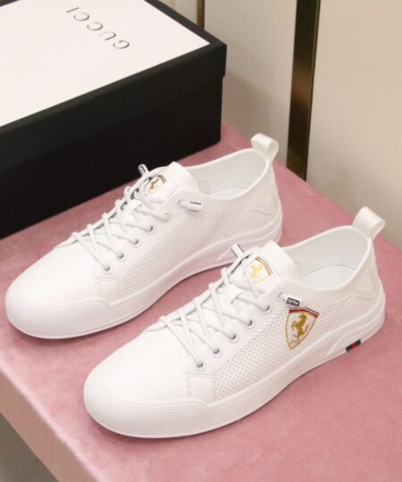 Gucci Ferrari Men’s Sneaker Loafer White For Men