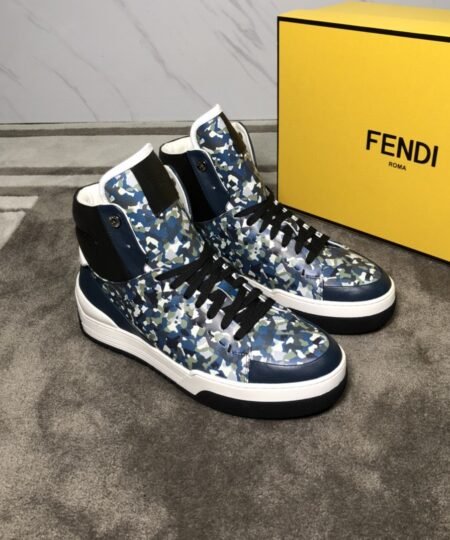 Fendi Force High Tops Sneakers Multicolor For Men